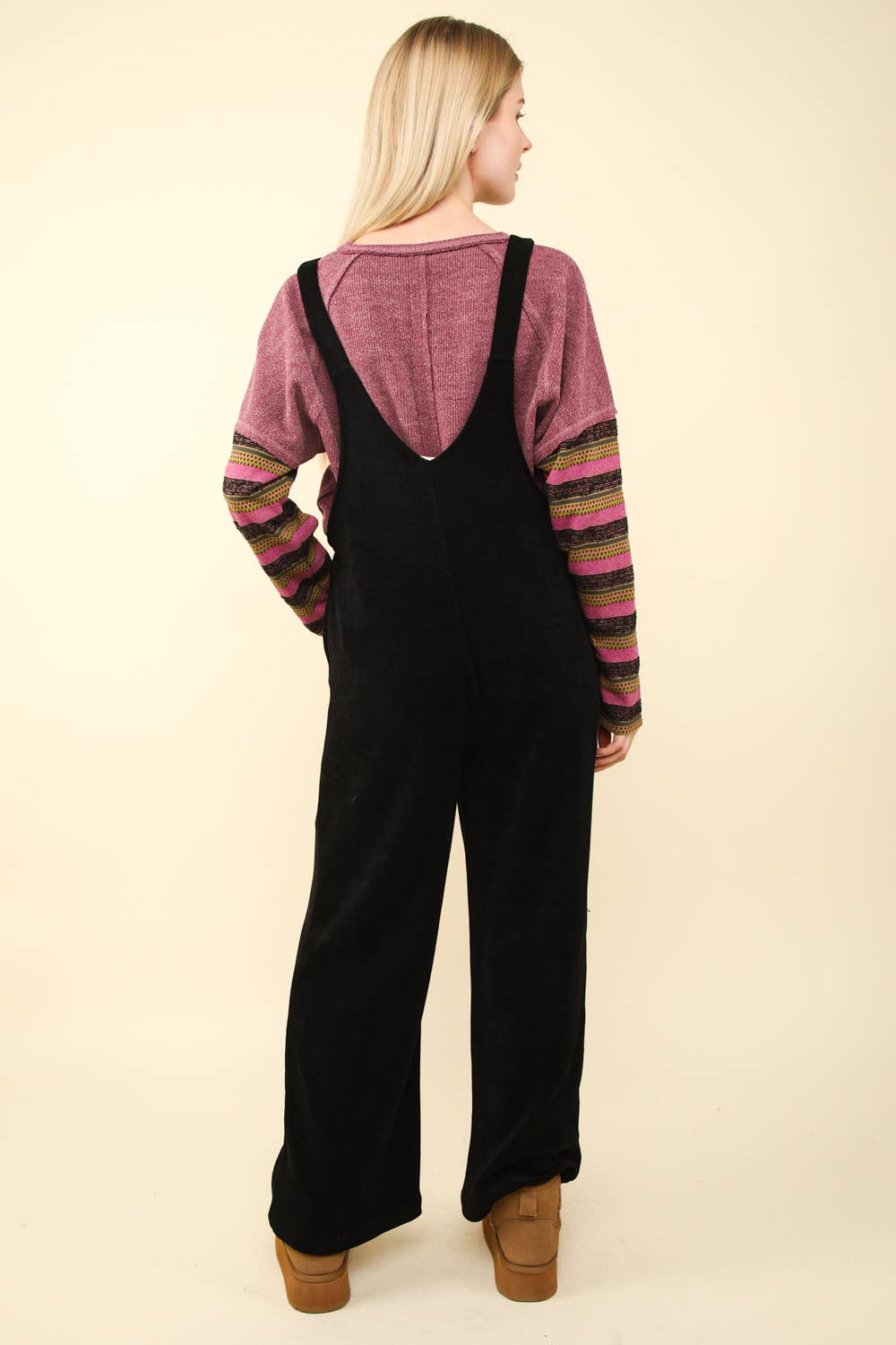 Brown Corduroy Overall Jumpsuit: