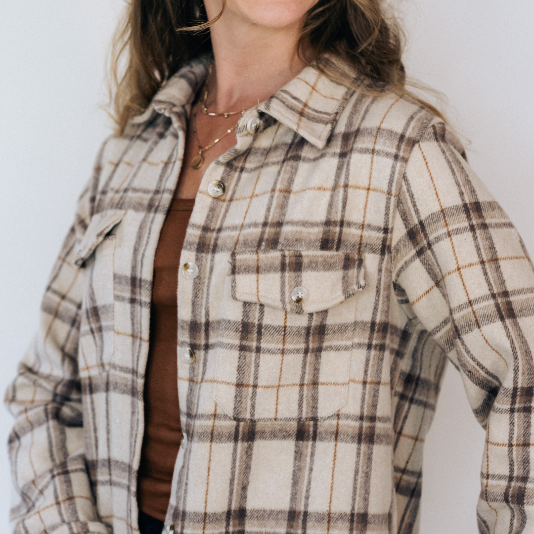 Beige Flannel - Women's: Women's Medium