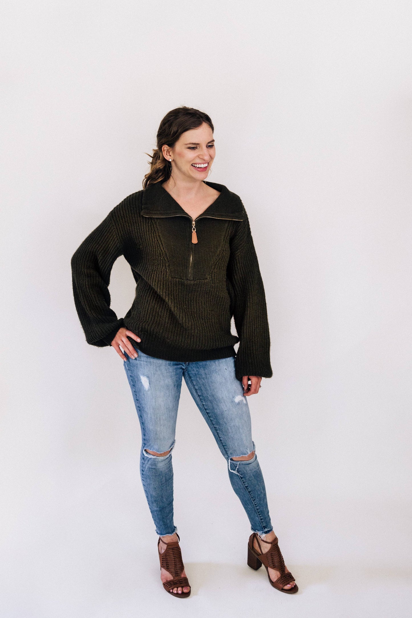 Green Knit Sweater