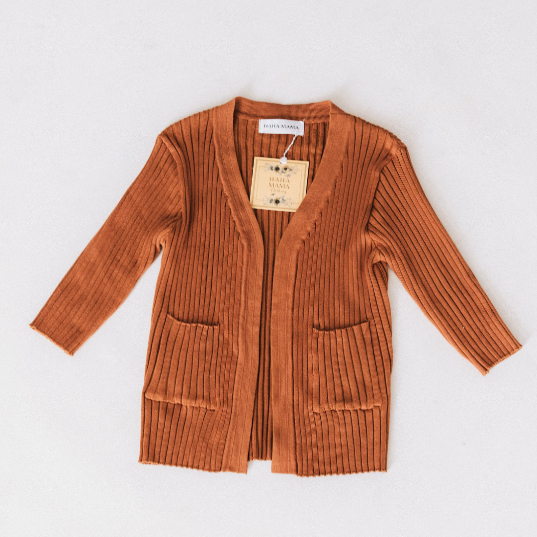 Camel Pocketed Cardigan - Women