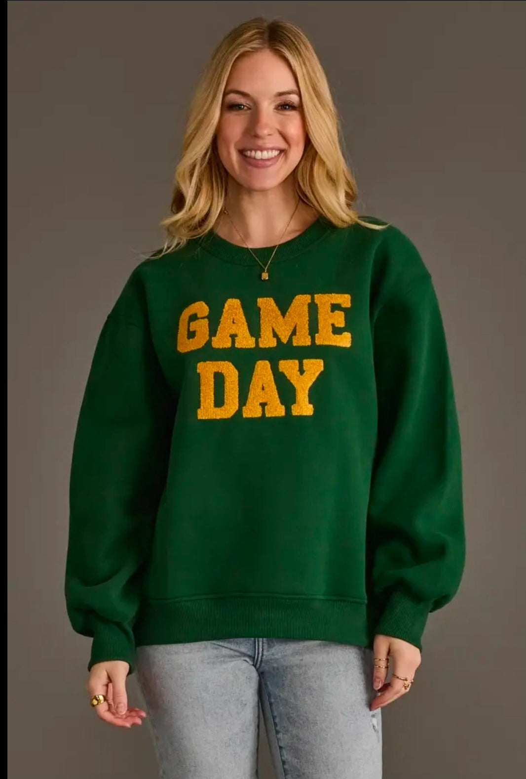 Green and Gold Sweatshirt