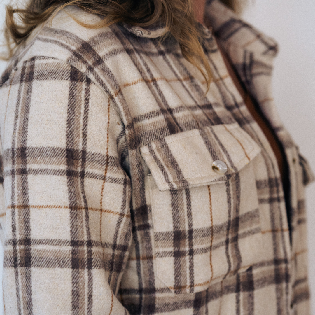 Beige Flannel - Women's: Women's Small