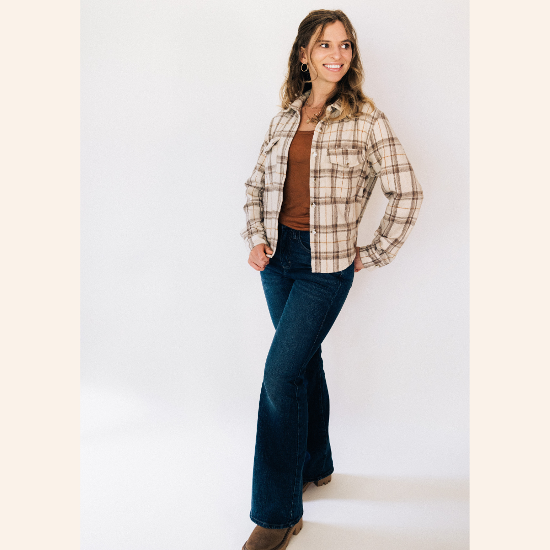 Beige Flannel - Women's: Women's Small