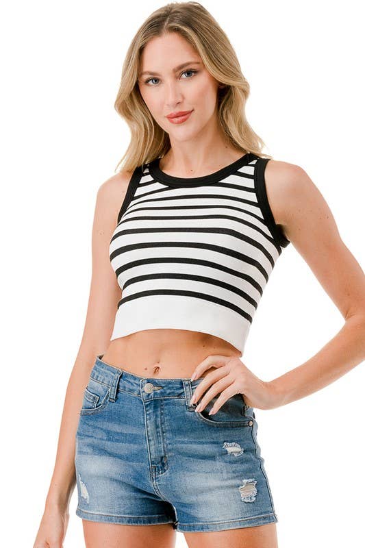 Black and White Tank