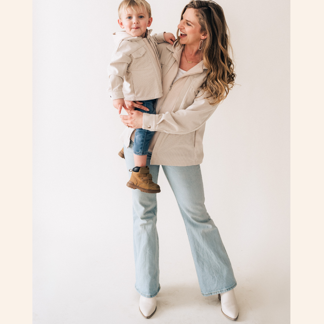 Textured Khaki Jacket