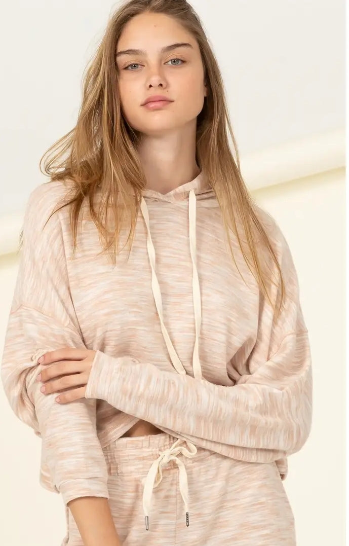Peach long sleeve Sweatshirt