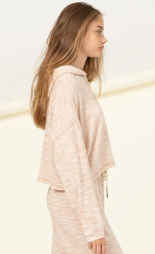 Peach long sleeve Sweatshirt