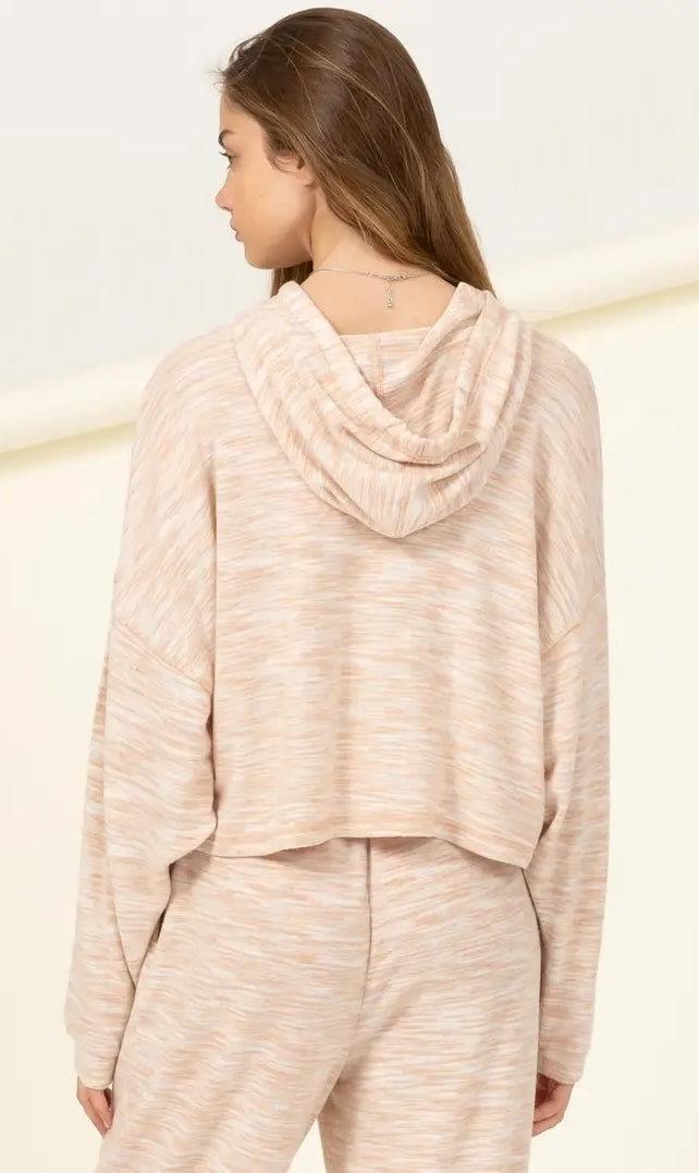 Peach long sleeve Sweatshirt