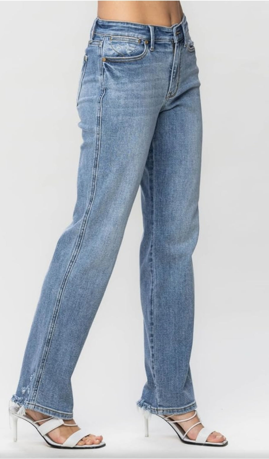 Plus Judy Blue Mid Rise Dad Jeans