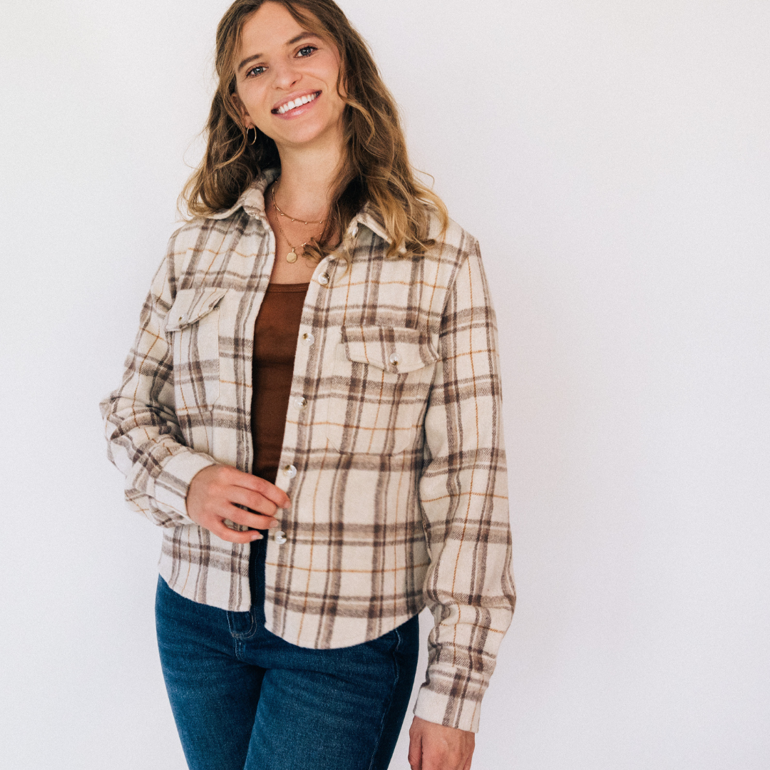 Beige Flannel - Women's: Women's Small