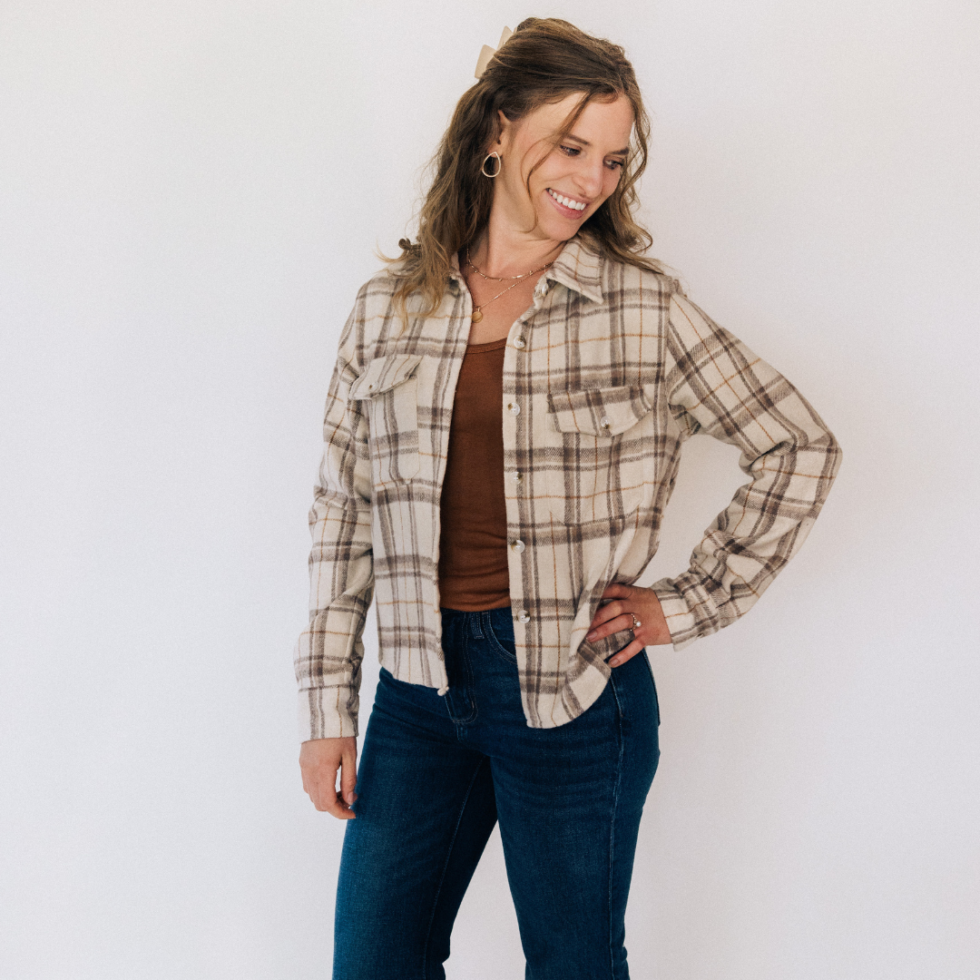 Beige Flannel - Women's: Women's Medium