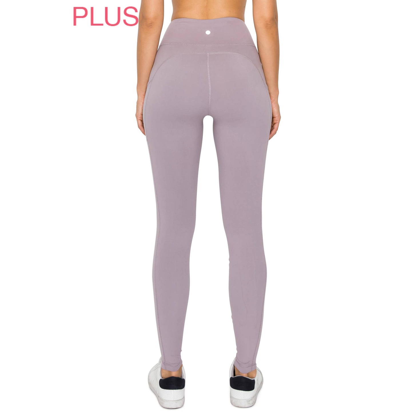 Plus Size Black High Waist Solid Activewear Leggings
