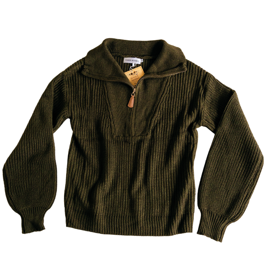 Green Knit Sweater