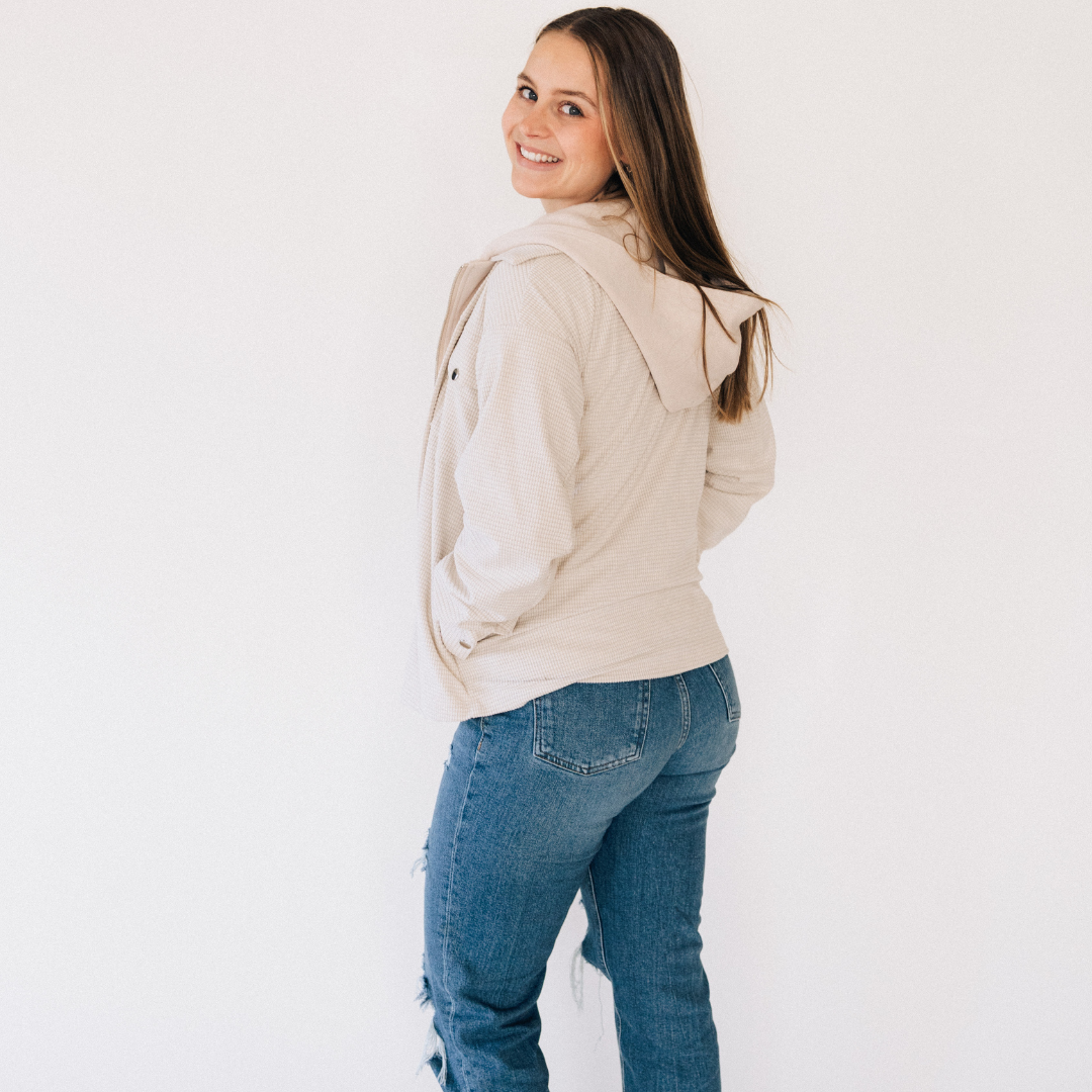 Textured Khaki Jacket