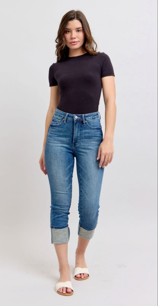 Plus Capris Judy Blue High Waist Tummy Control