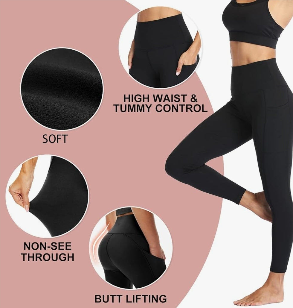 Black Leggings with Pockets