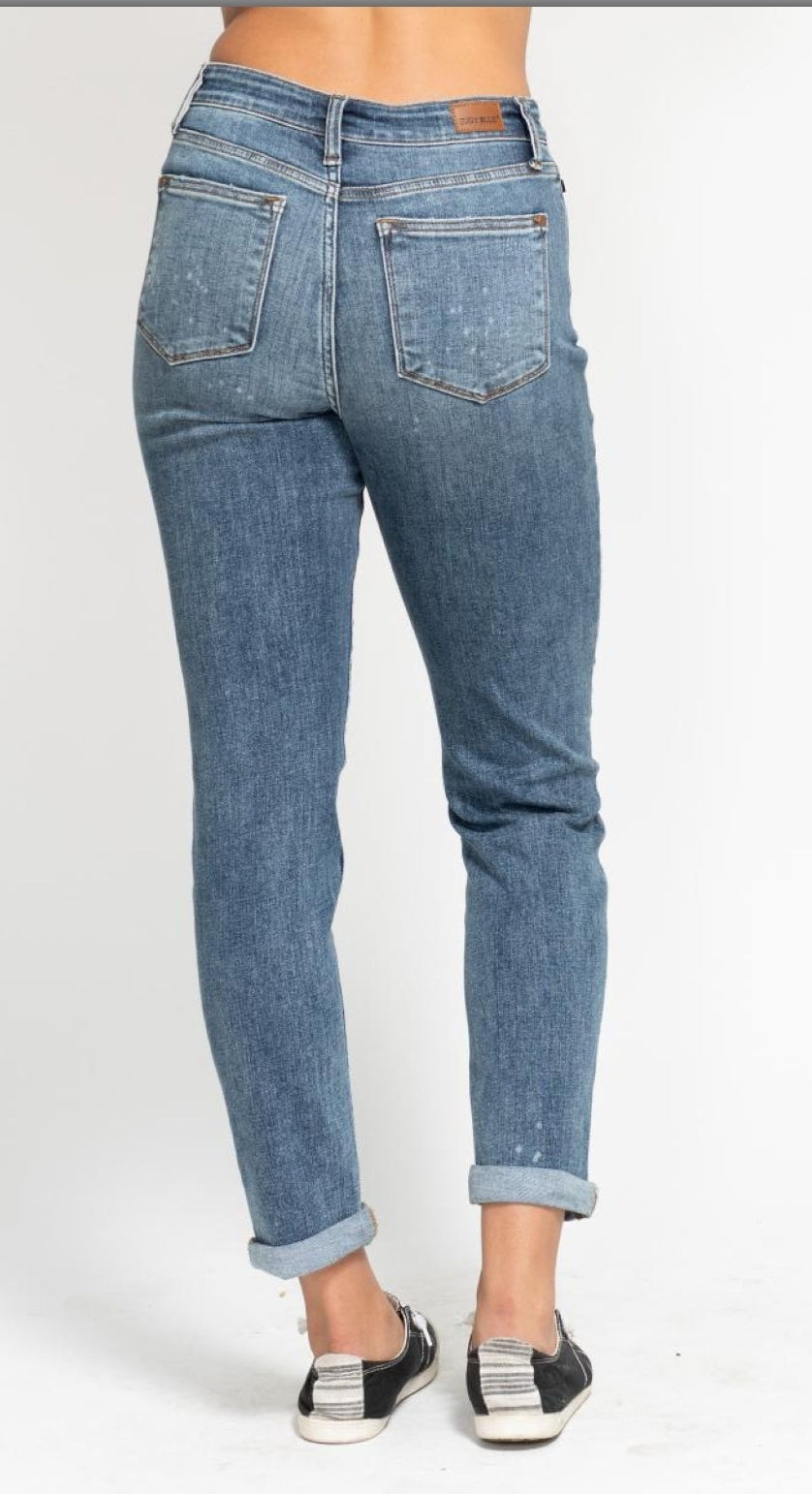 Judy Blue High Rise Bleach Splash Jeans