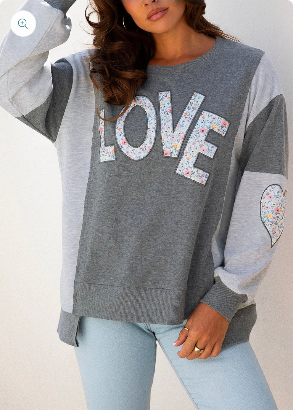 Grey Love Graphix Sweatshirt