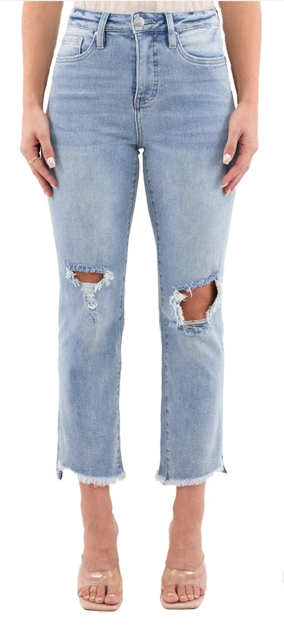 Dylan High Rise Cropped Straight