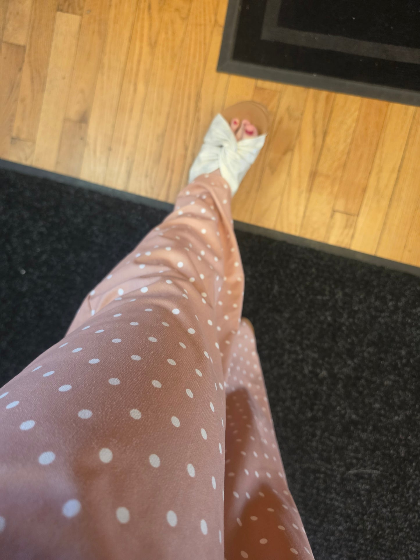 Khaki Polka Dot Pants