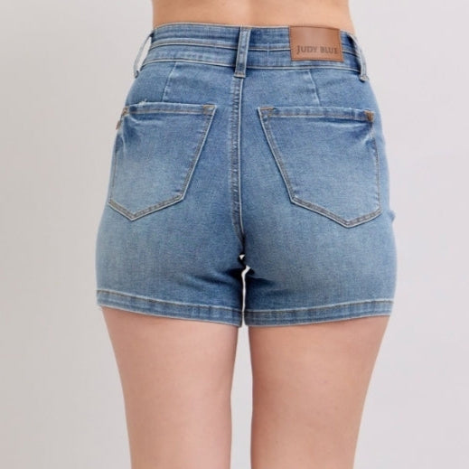 Judy Blue Tummy Control Cool Denim Shorts