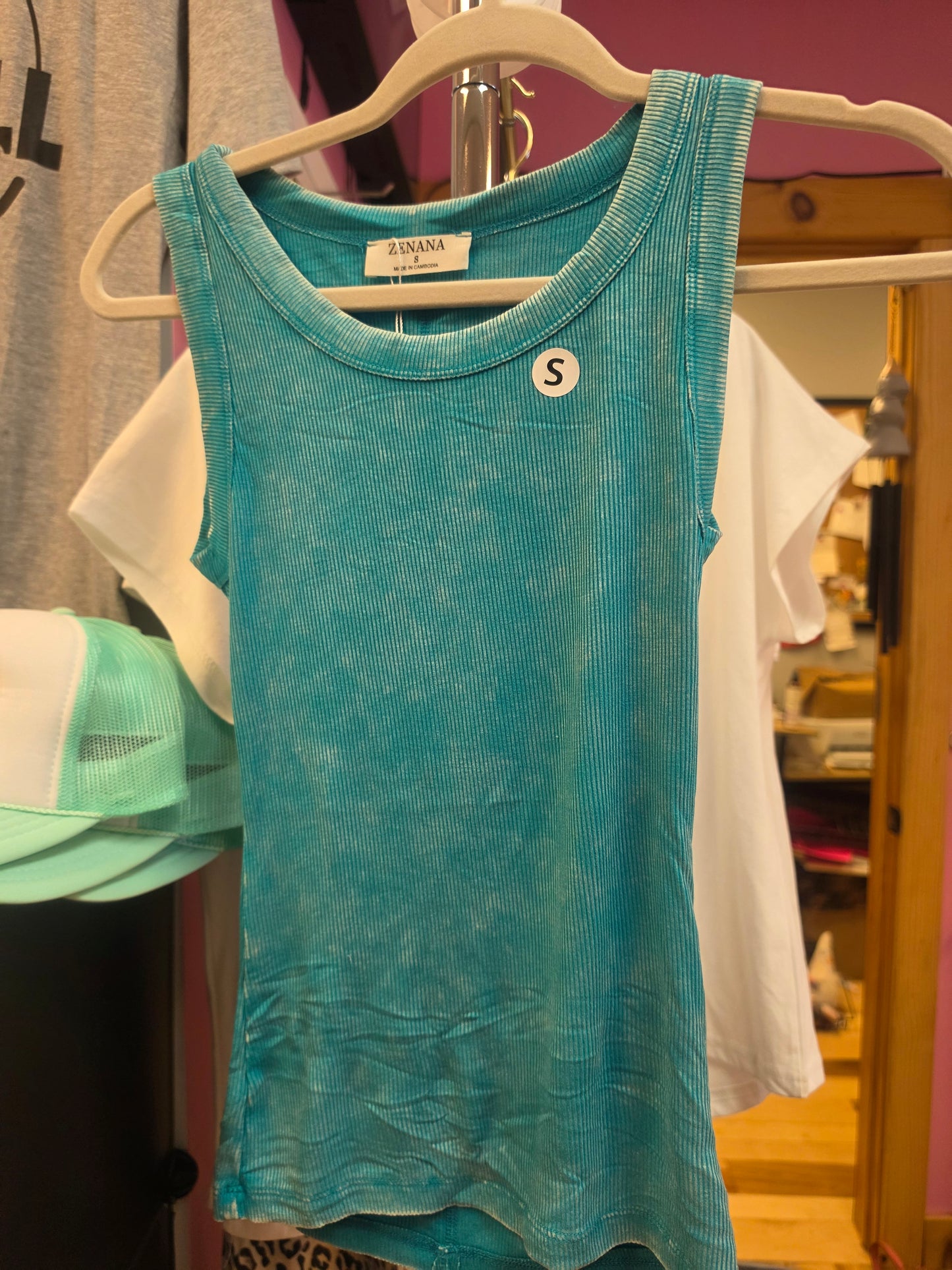Teal Mineral Wash Tank