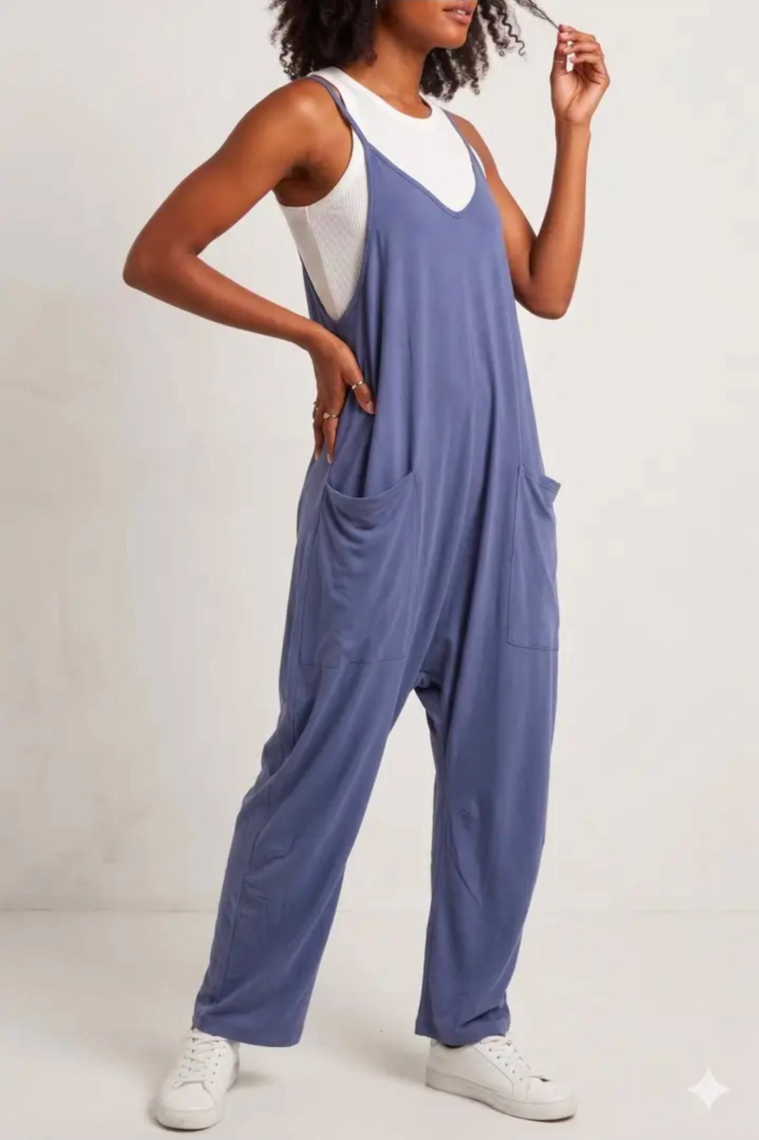 Blue jumpsuit