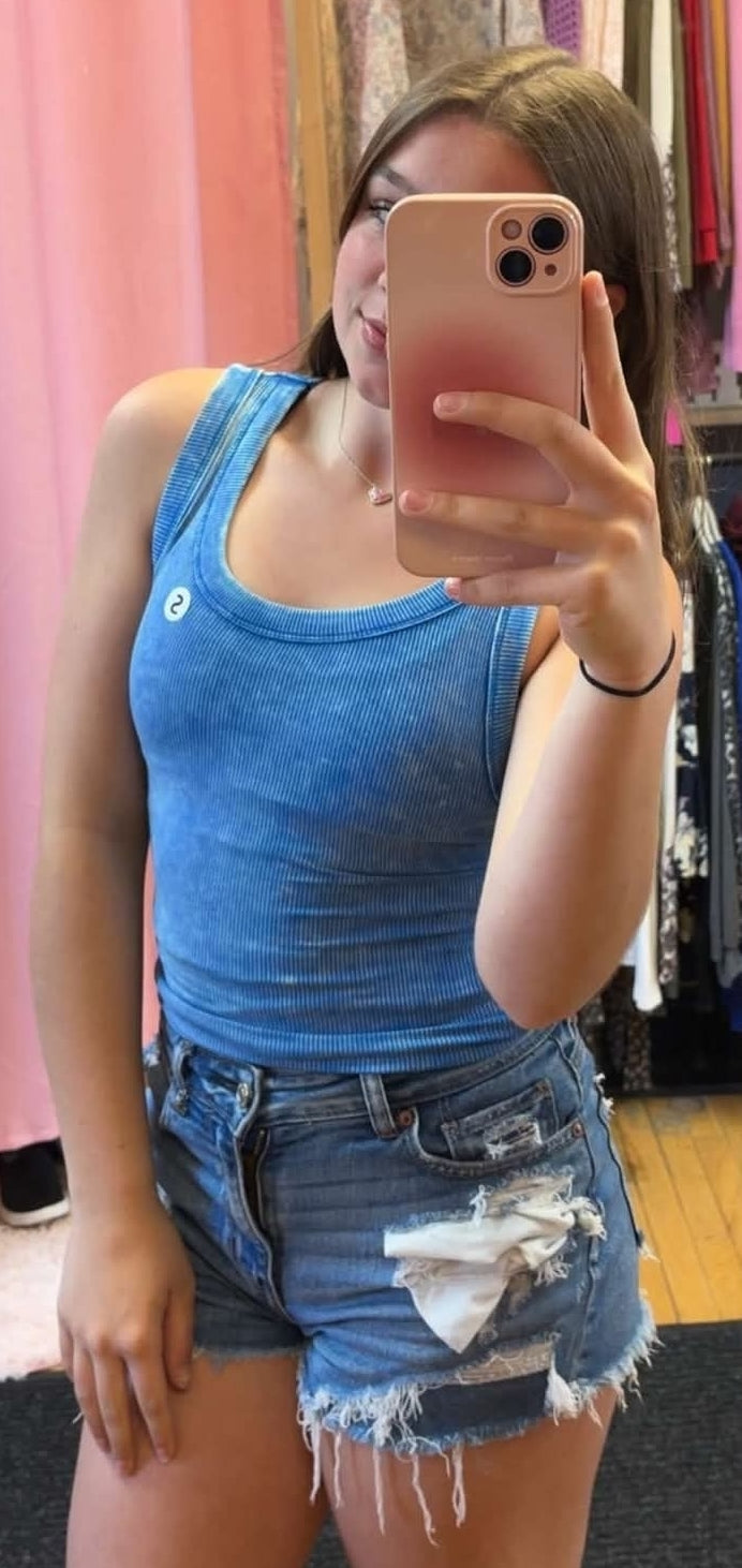 Blue Mineral Wash Tank