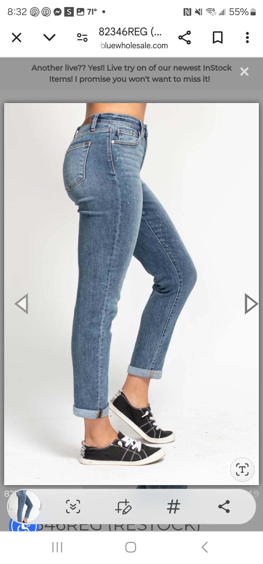 Plus Judy Blue High Rise Bleach Splash Jeans