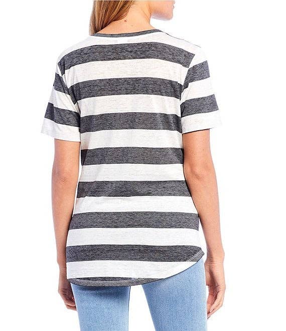 Charcoal Stripe Tee