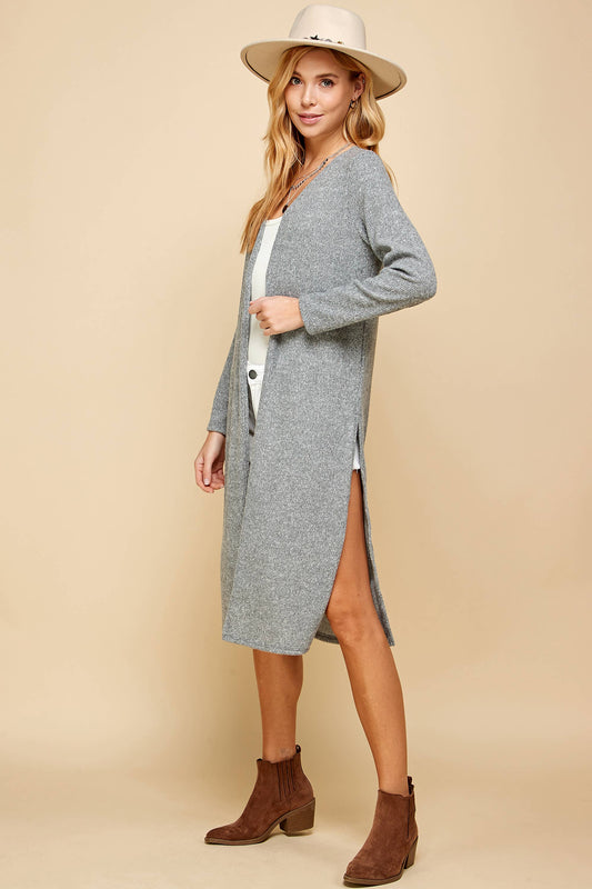 Plus Size Gray Cardigan: