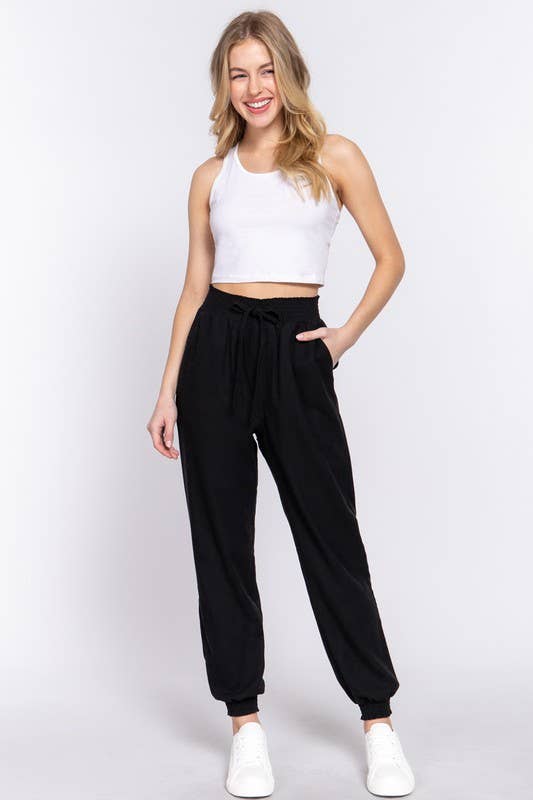 Black Linen Pants