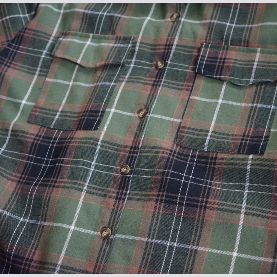 Lightweight Green Flannel - Adult