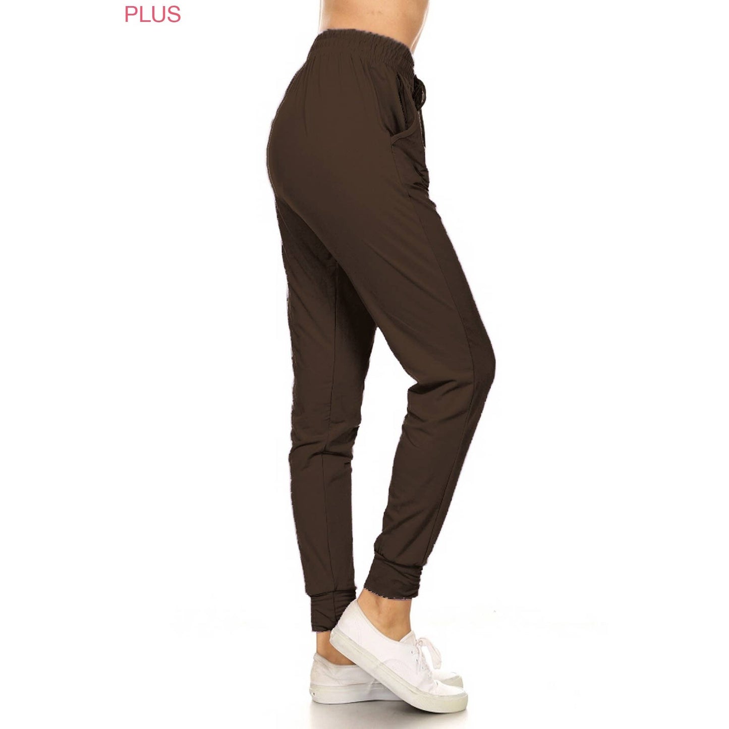 Plus BlackJoggers with Drawstring: