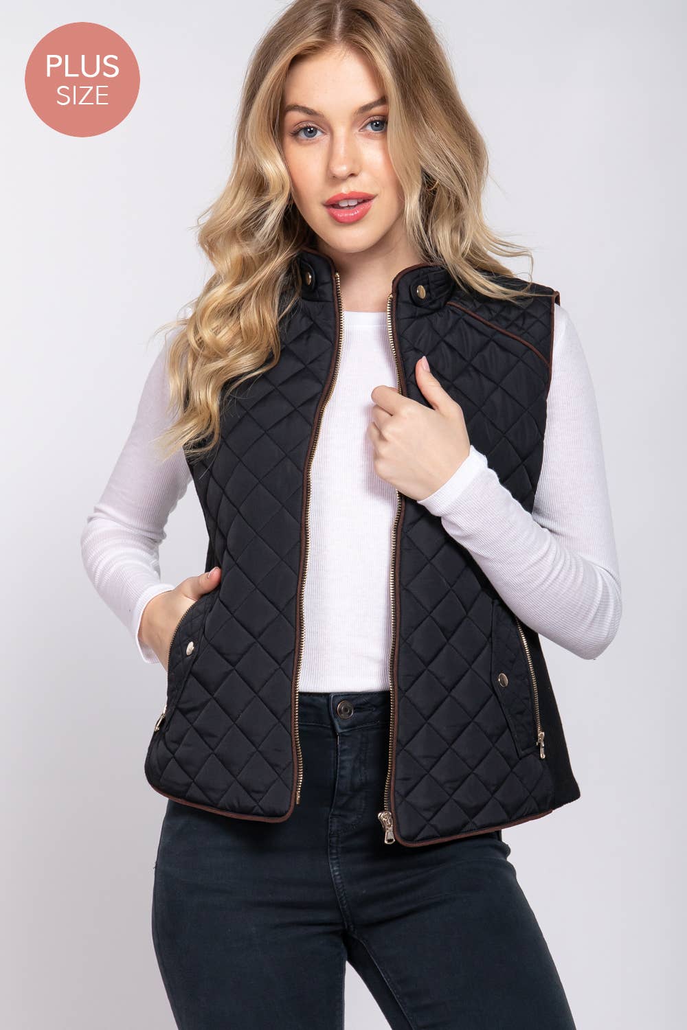Plus Quilted Vest