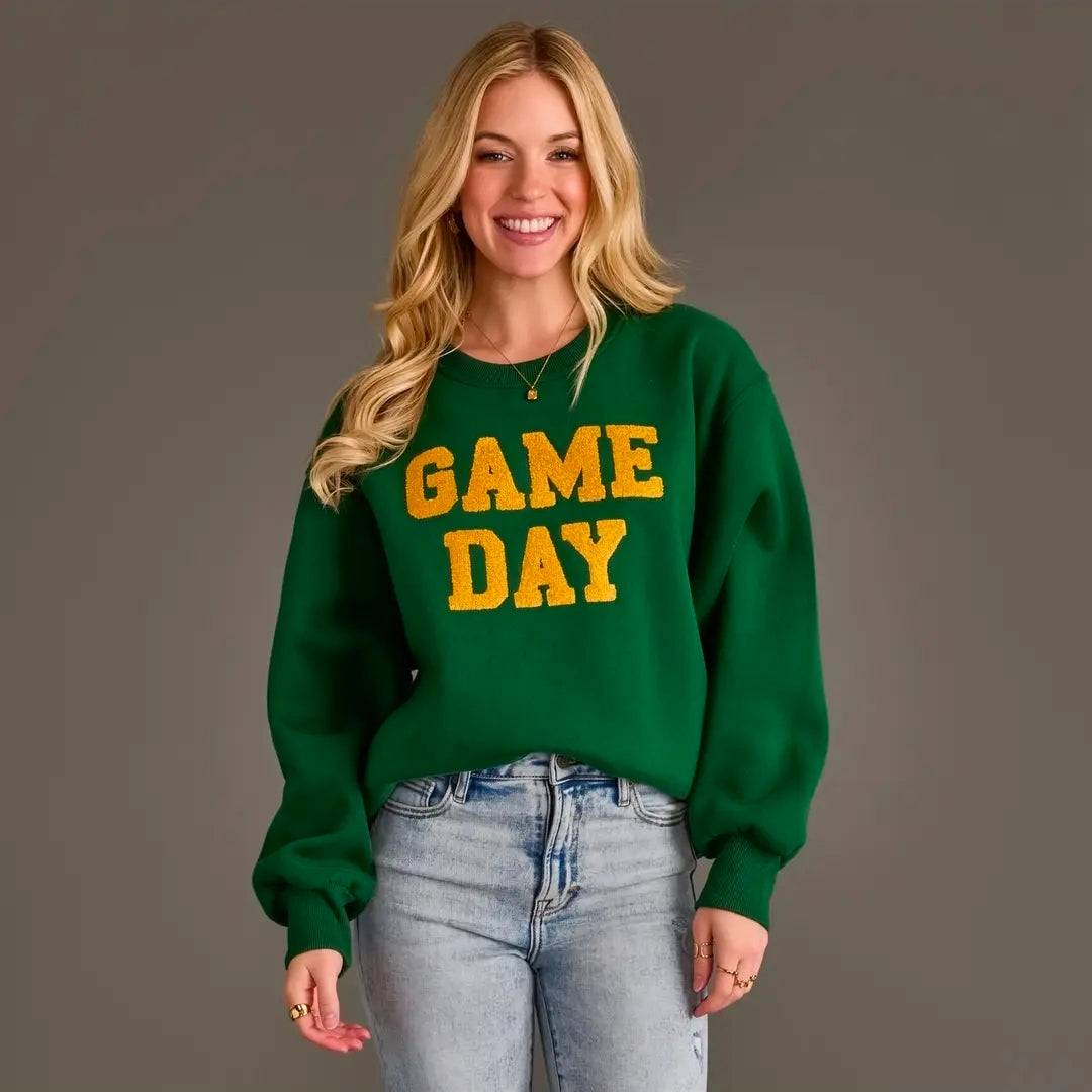 Green and Gold Sweatshirt