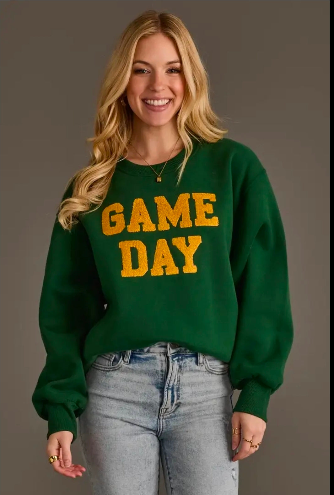 Green and Gold Sweatshirt