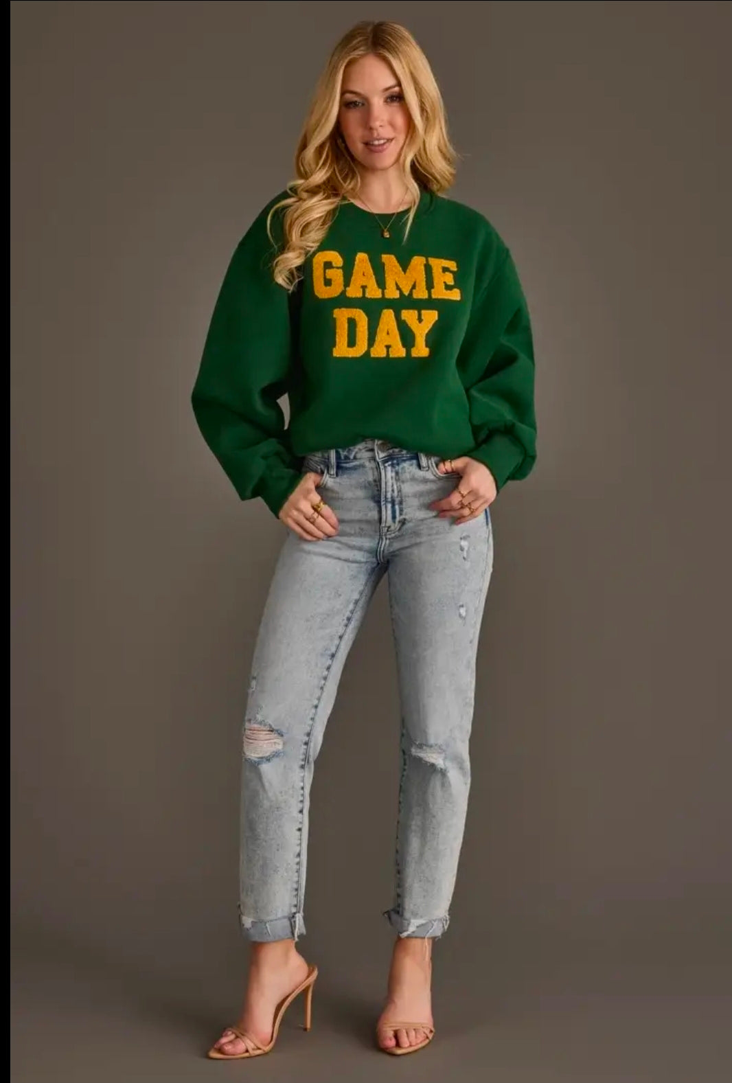 Green and Gold Sweatshirt