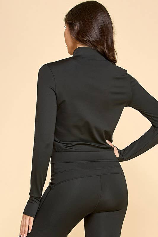 BLACK SOLID DEFINE JACKET