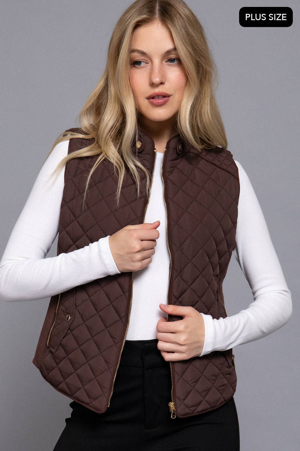 Plus Quilted Vest