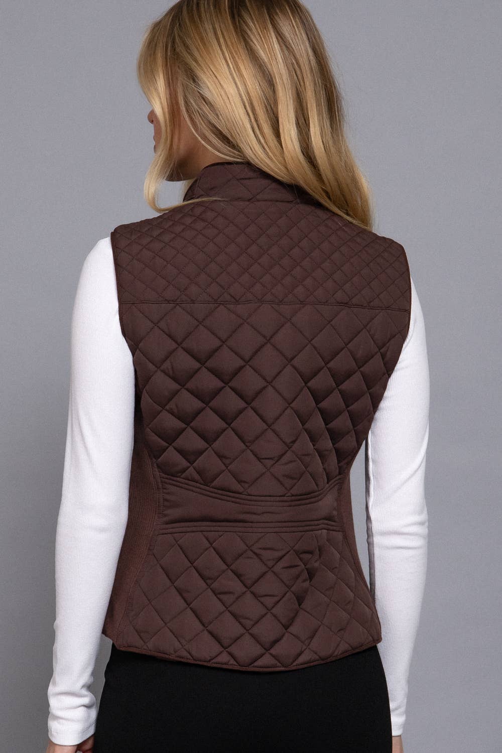 Rib Quilted Vest