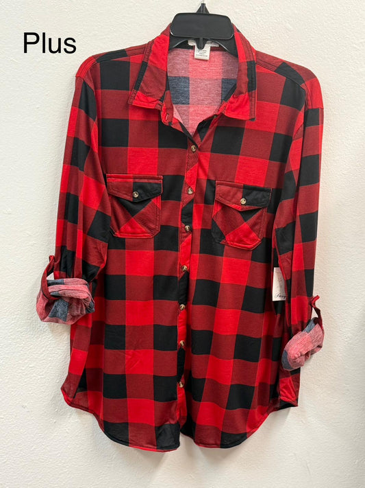 Plus red/black flannel