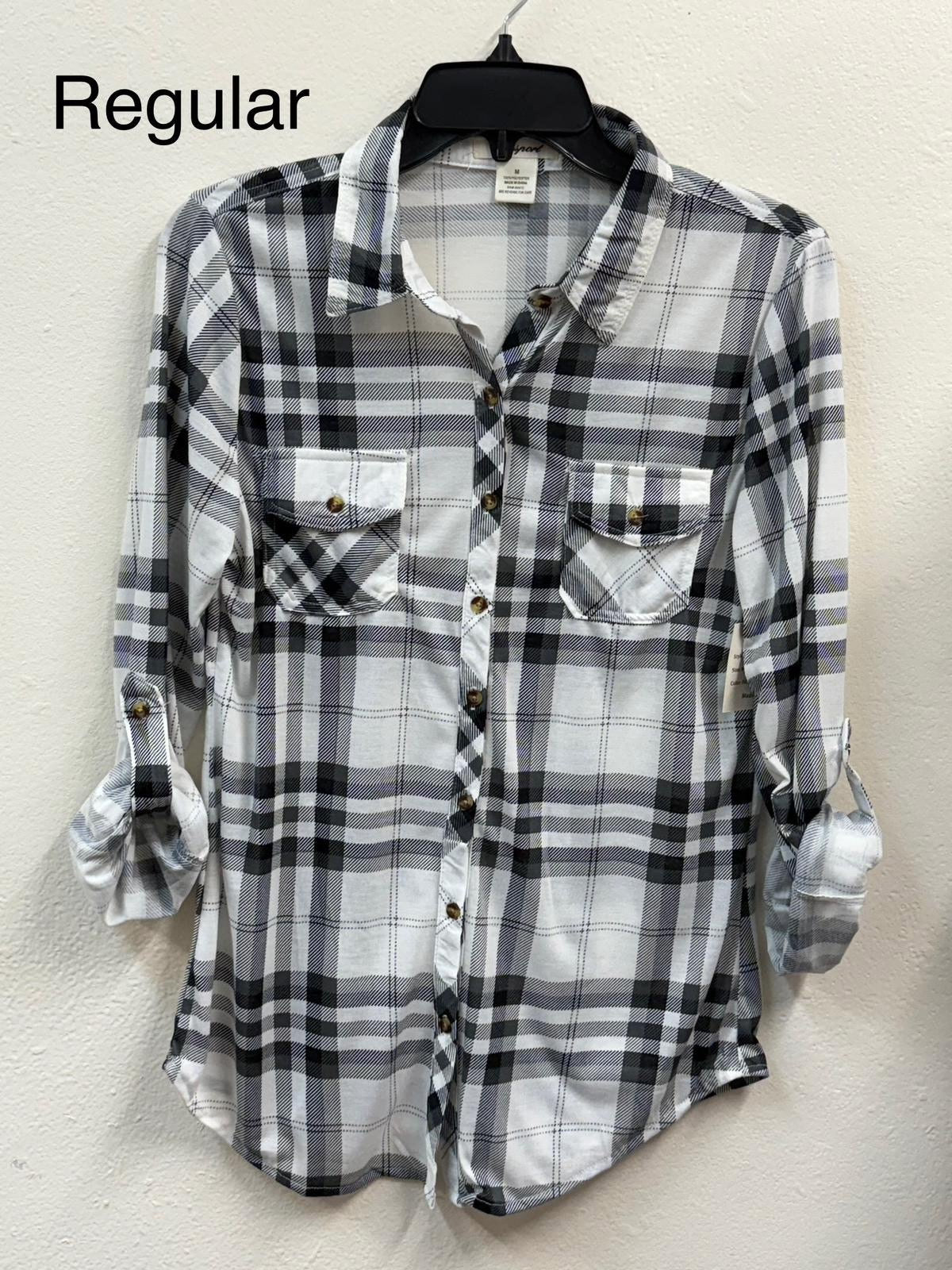 Black/white flannel