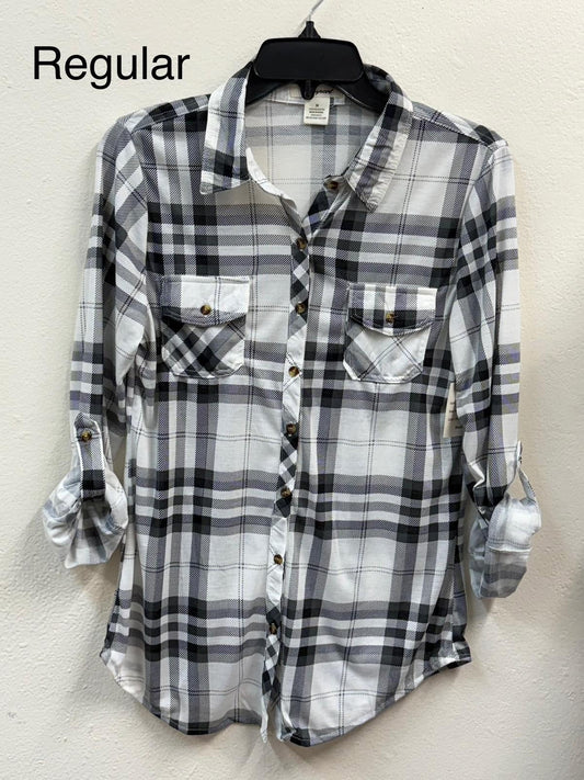 Black/white flannel