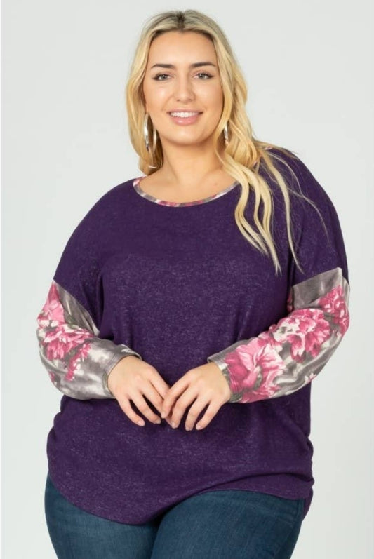 Plus size floral