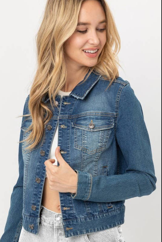 Cotton Washed Denim Jacket