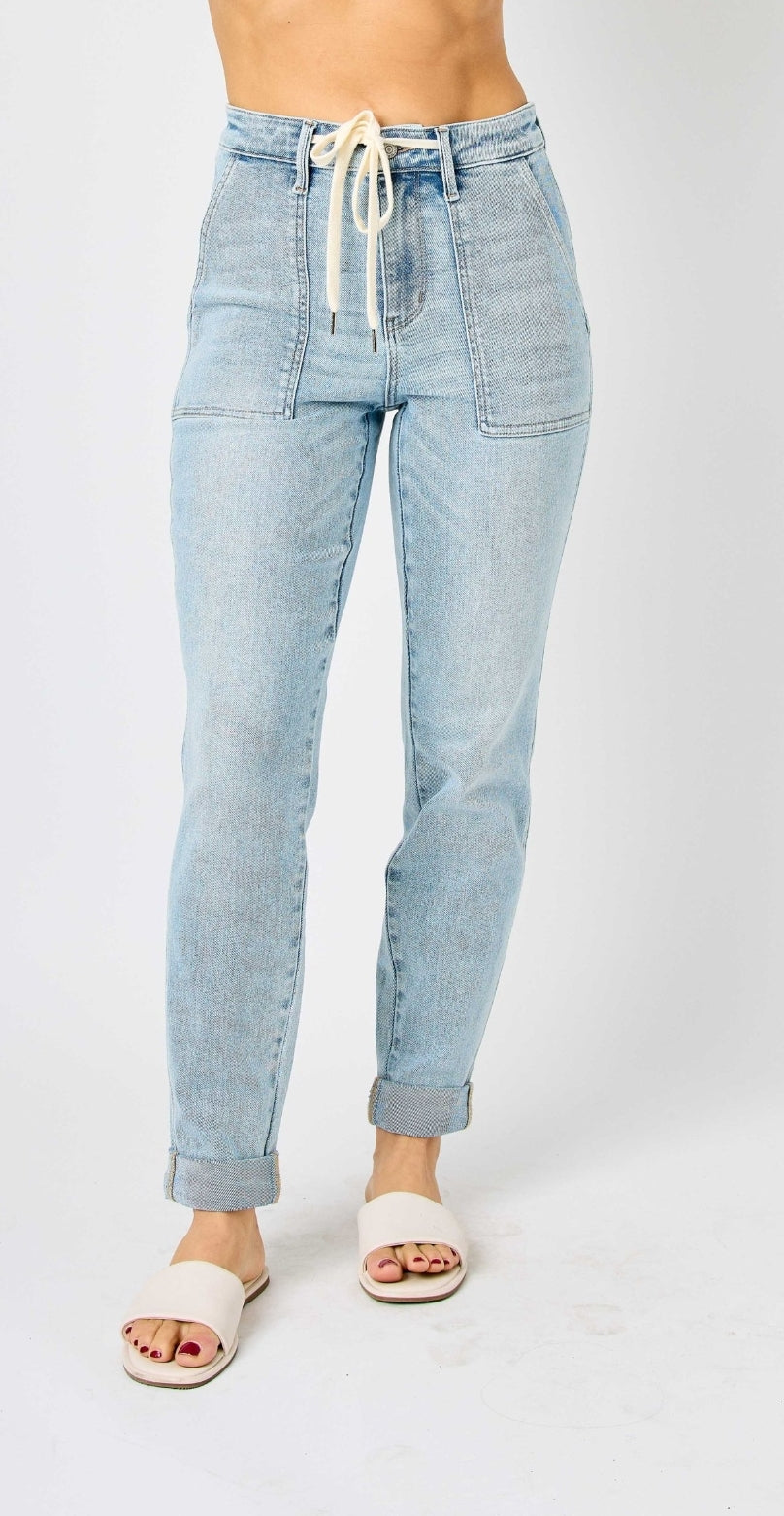 Judy blue high waisted cuff joggers