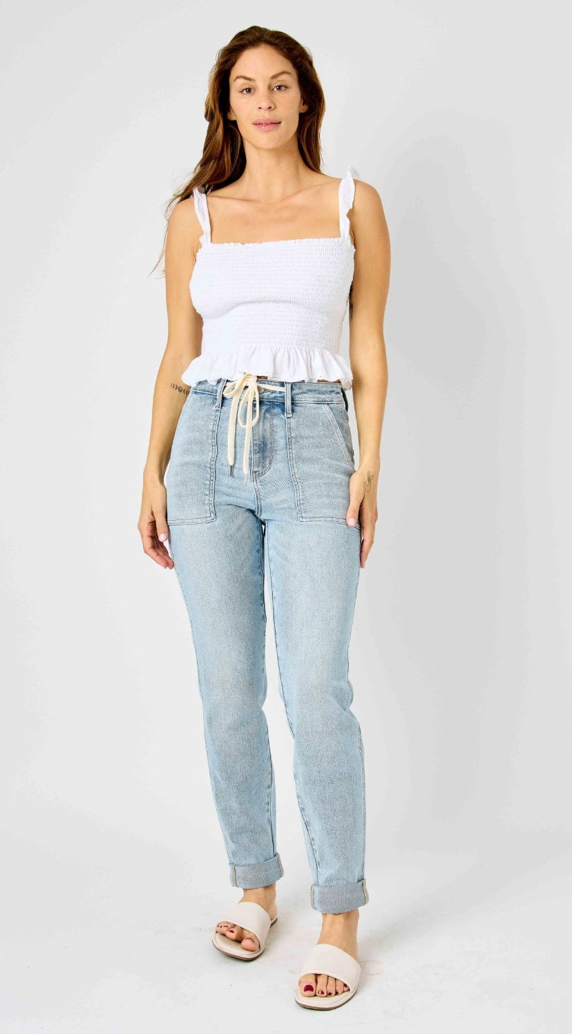 Judy blue high waisted cuff joggers