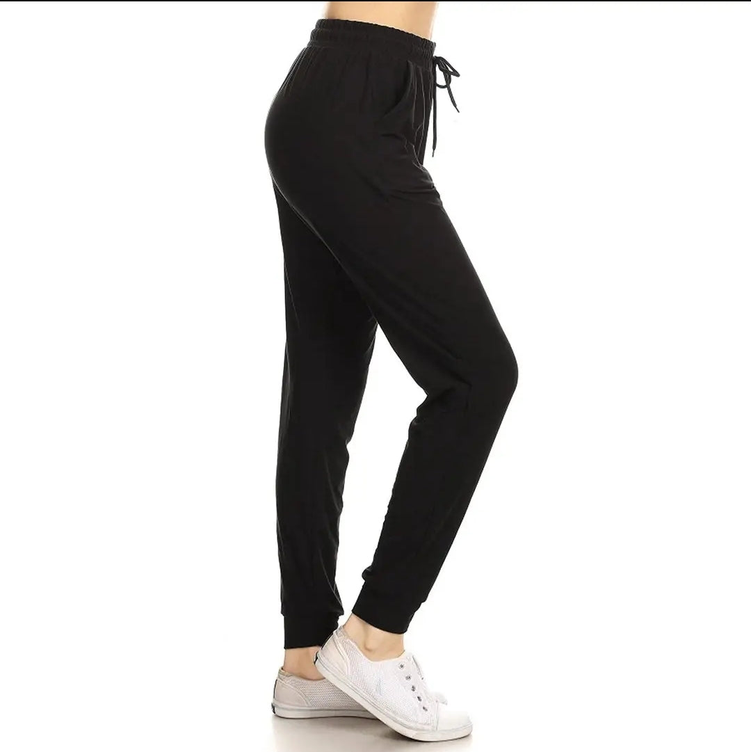 Black Joggers with Drawstring