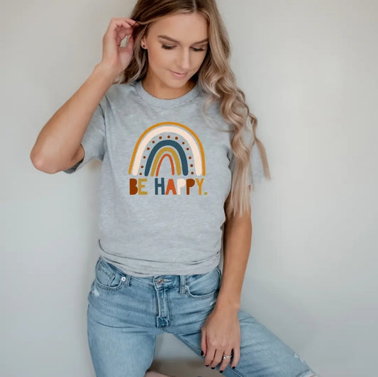 Be happy graphic tee